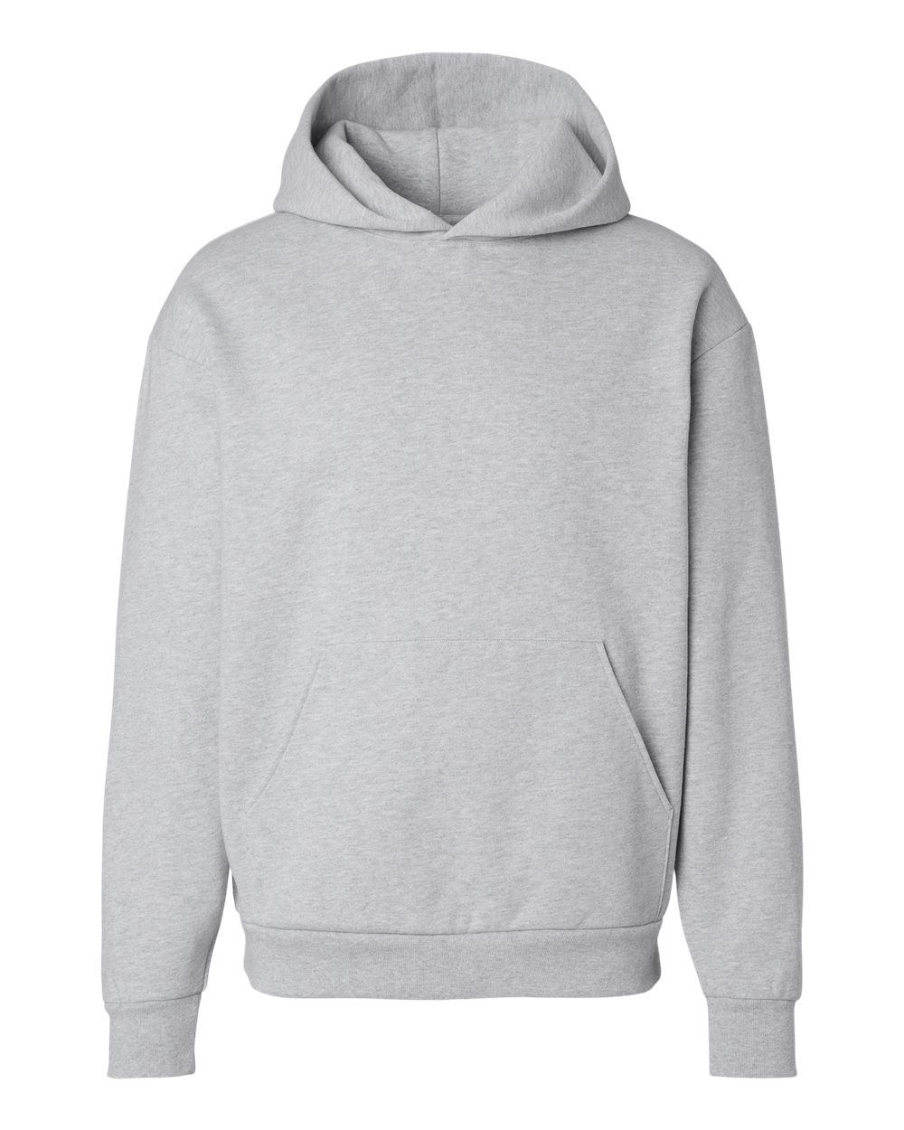 Independent Trading Co. Unisex Mainstreet Heavyweight Hooded Sweatshirt blank in Grey Heather, style IND420XD