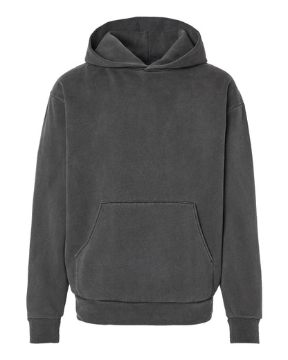 Independent Trading Co. Unisex Mainstreet Heavyweight Hooded Sweatshirt blank in Pigment Black, style IND420XD