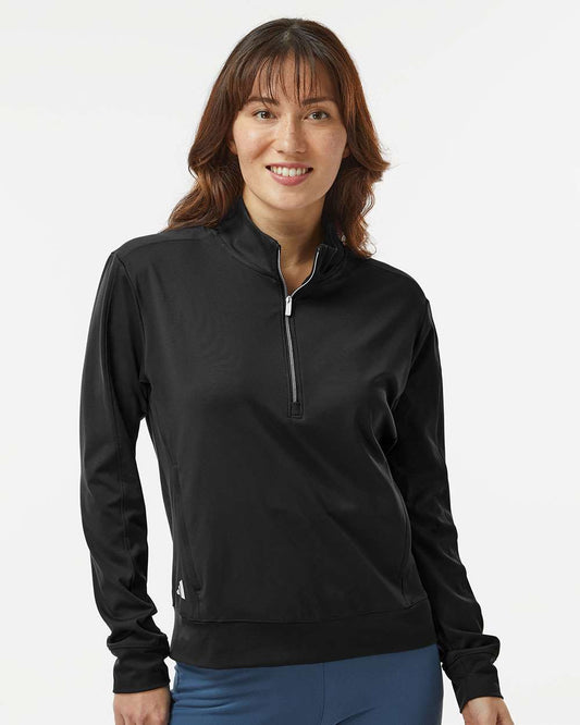 adidas Women's Ultimate365 Quarter-Zip Pullover in Black, style A1002
