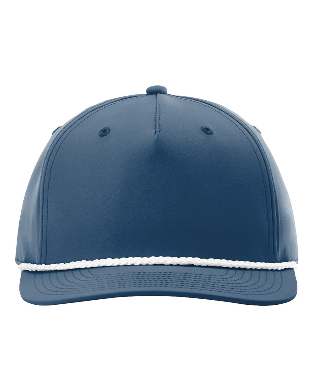 Richardson 258 Five-Panel Classic Rope Cap in Light Blue/White
