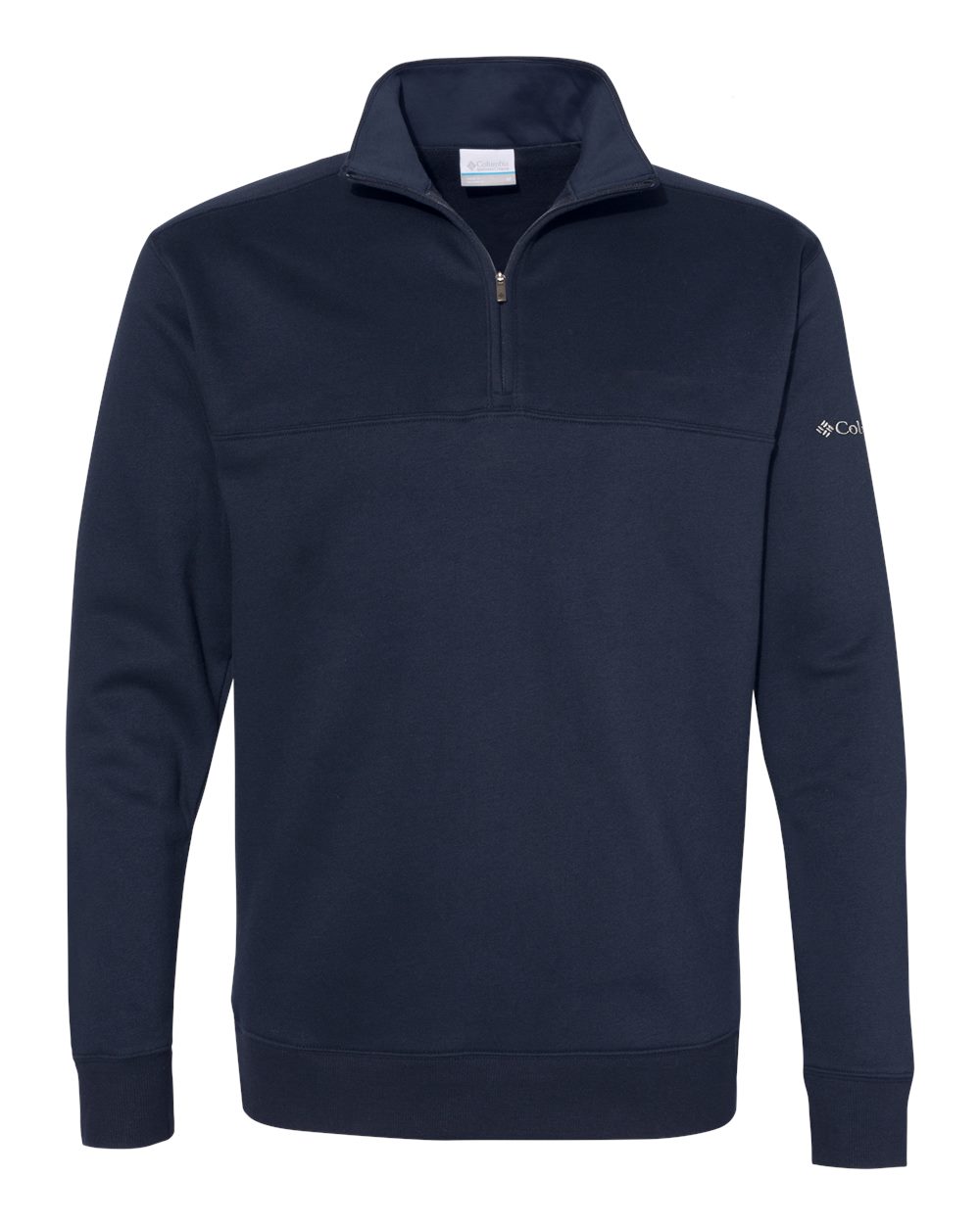 Columbia Men's Hart Mountain II Half-Zip Pullover blank in Collegiate Navy, style 212475