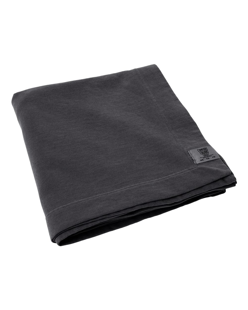 Comfort Colors Garment-Dyed Fleece Dorm Blanket blank in Pepper, style 15BT