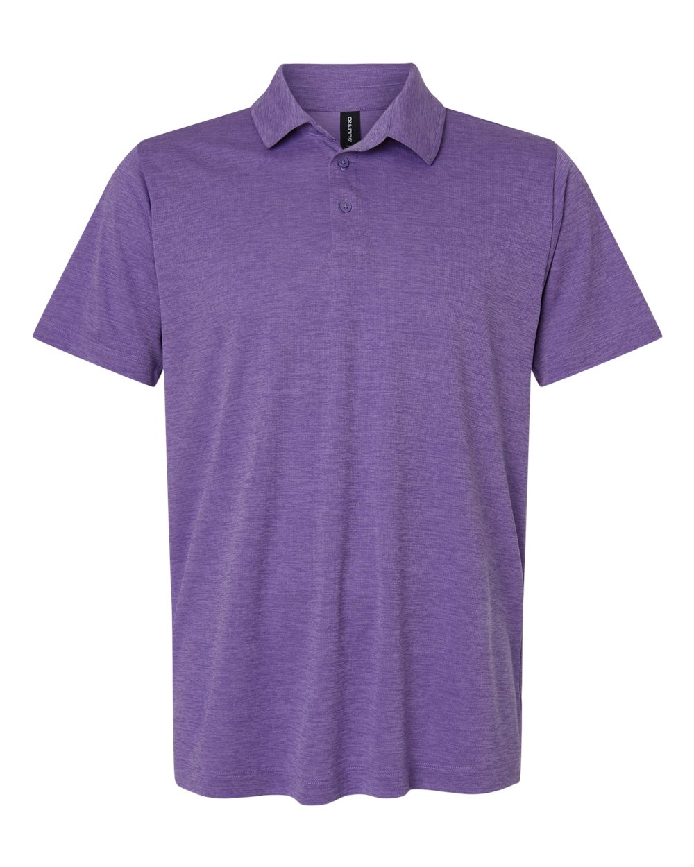 AllPro Men's Pro-Lock Performance Mélange Polo blank in Violet Melange, style 4HM00