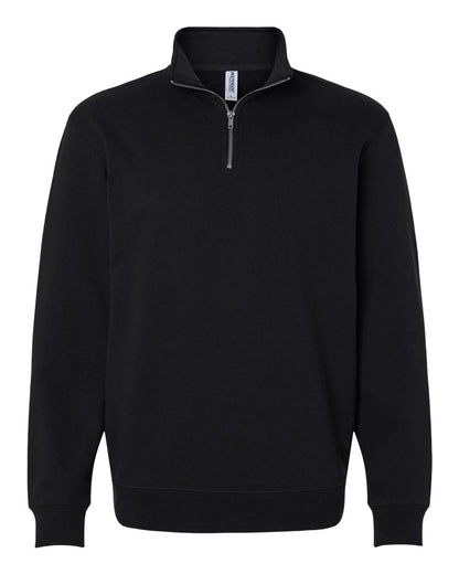Independent Trading Co. SS4600QZ Midweight Quarter-Zip Pullover in Black