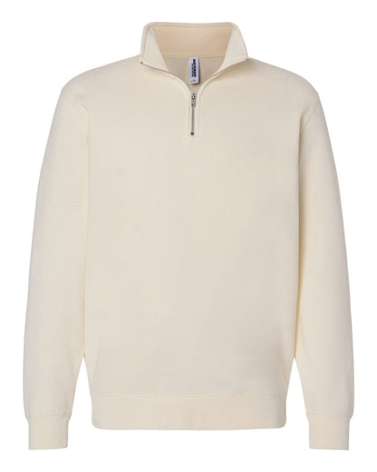 Independent Trading Co. SS4600QZ Midweight Quarter-Zip Pullover in Bone