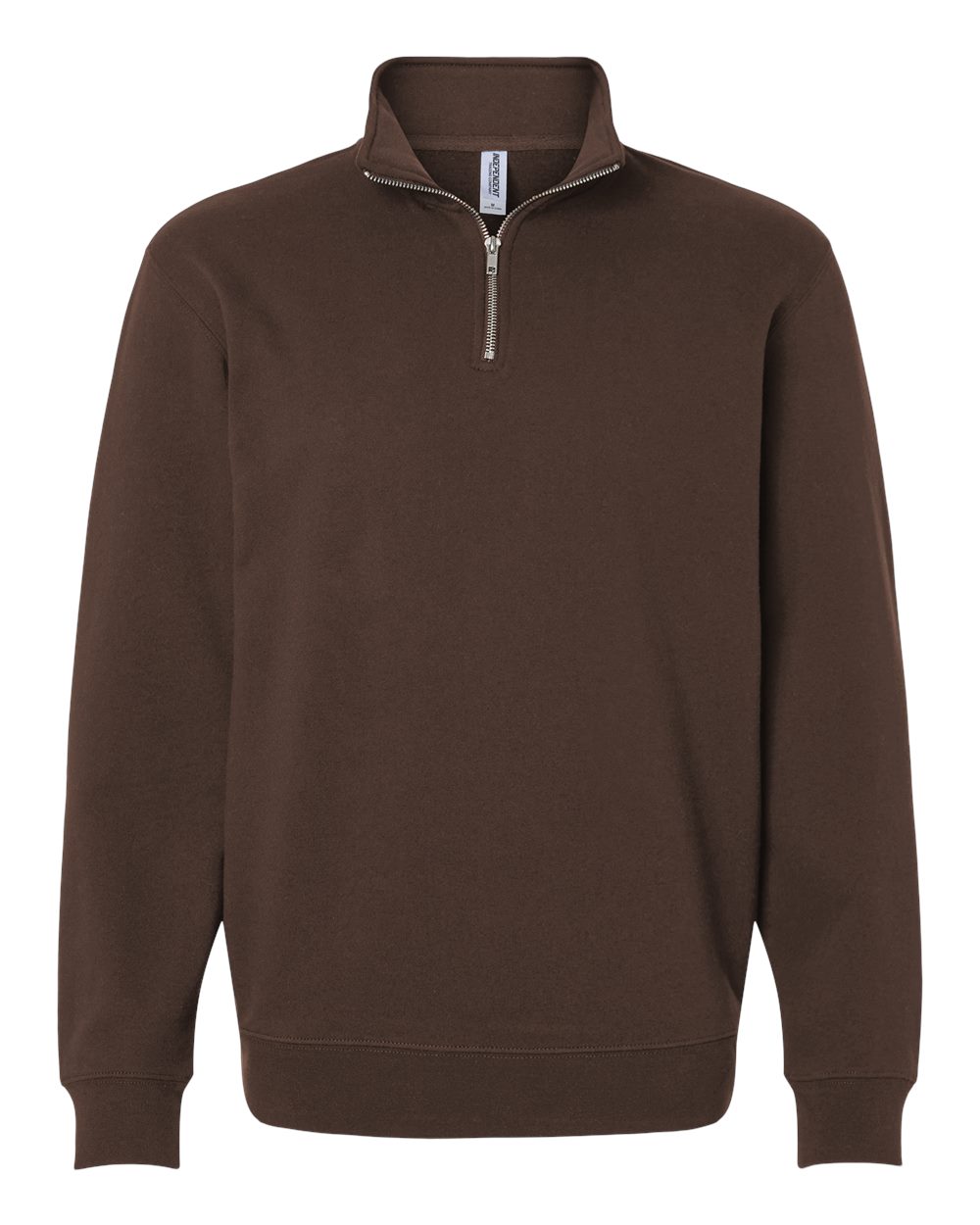 Independent Trading Co. SS4600QZ Midweight Quarter-Zip Pullover in Brown