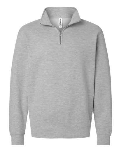 Independent Trading Co. SS4600QZ Midweight Quarter-Zip Pullover in Grey Heather