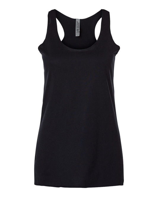Next Level 6733 Women's Triblend Racerback Tank in Black