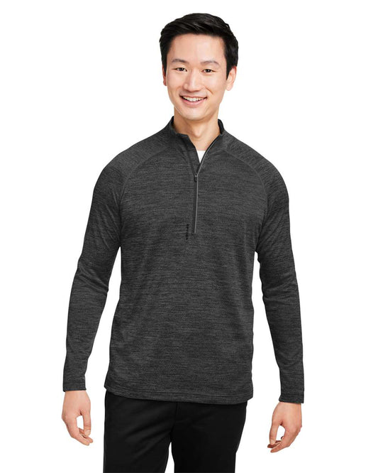 Spyder Men's Mission Half-Zip Pullover in Black Jasper, style S17997