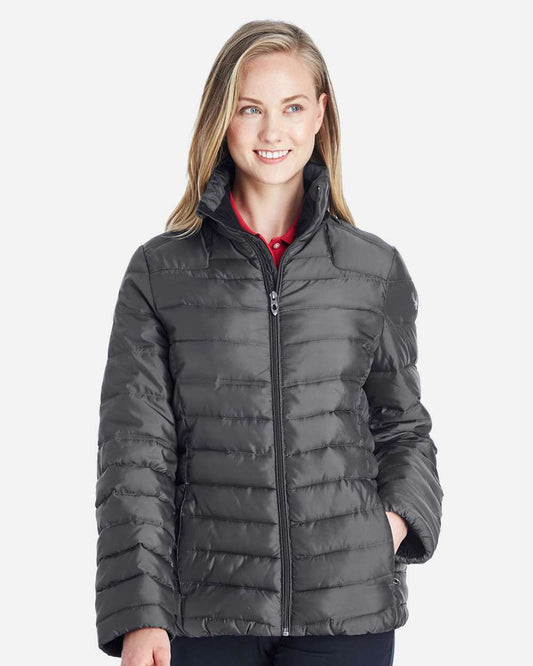 Spyder Women's Insulated Puffer Jacket in Polar/ Alloy, style 187336