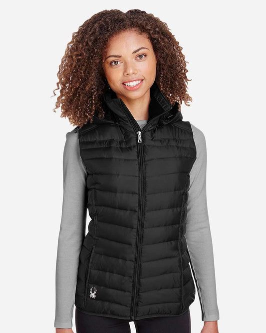 Spyder Women's Supreme Puffer Vest in Black, style S16641