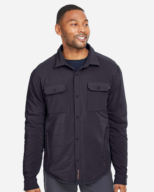 Spyder Men's Axis Insulated Shirt Jacket in Black, style S17030