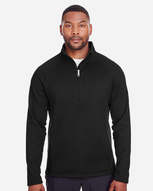 Spyder Men's Constant Half-Zip Sweater Fleece Pullover in Black, style S16561