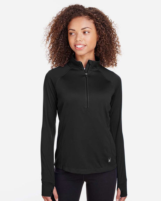 Spyder Women's Freestyle Half-Zip Pullover in Black, style S16798