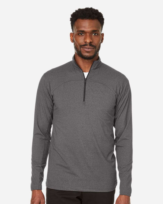 Spyder Men's Spyre Quarter-Zip Pullover in Black Frost, style S17916