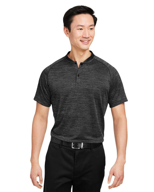 Spyder Men's Mission Blade Collar Polo in Black Jasper, style S17979
