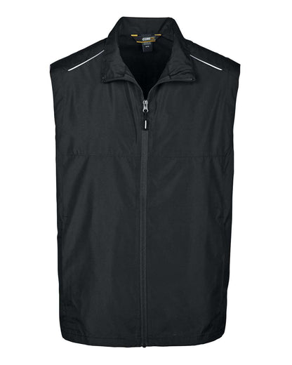 CORE365 Men's Techno Lite Unlined Vest blank in Black, style CE703