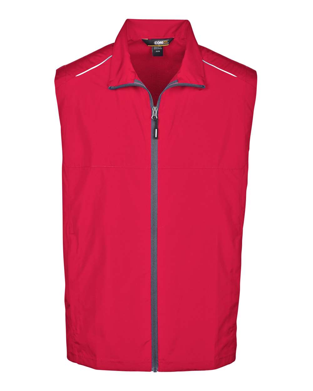 CORE365 Men's Techno Lite Unlined Vest blank in Classic Red, style CE703