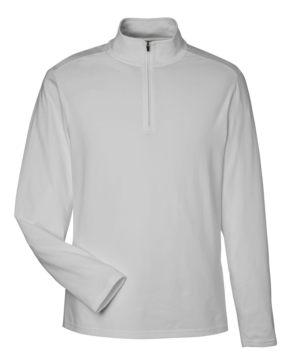 Devon & Jones Men's Raleigh Stretch Quarter-Zip Pullover blank in Grey, style DG425