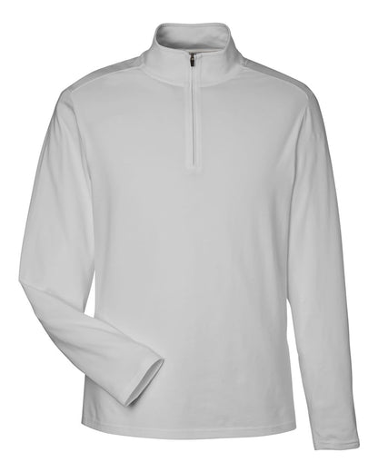 Devon & Jones Men's Raleigh Stretch Quarter-Zip Pullover blank in Grey, style DG425