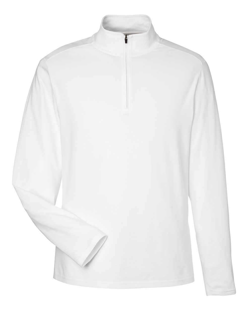 Devon & Jones Men's Raleigh Stretch Quarter-Zip Pullover blank in White, style DG425