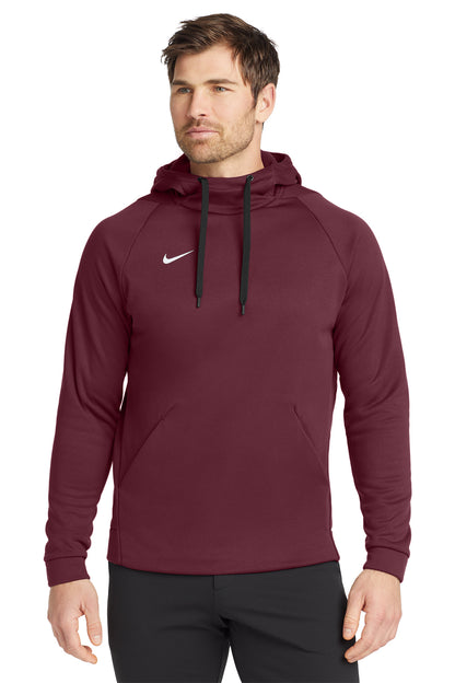 Nike Therma-FIT Pullover Fleece Hoodie in Team Dark Maroon, style CN9473