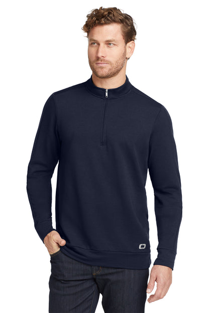 OGIO Luuma 1/2-Zip Fleece in River Blue Navy, style OG813