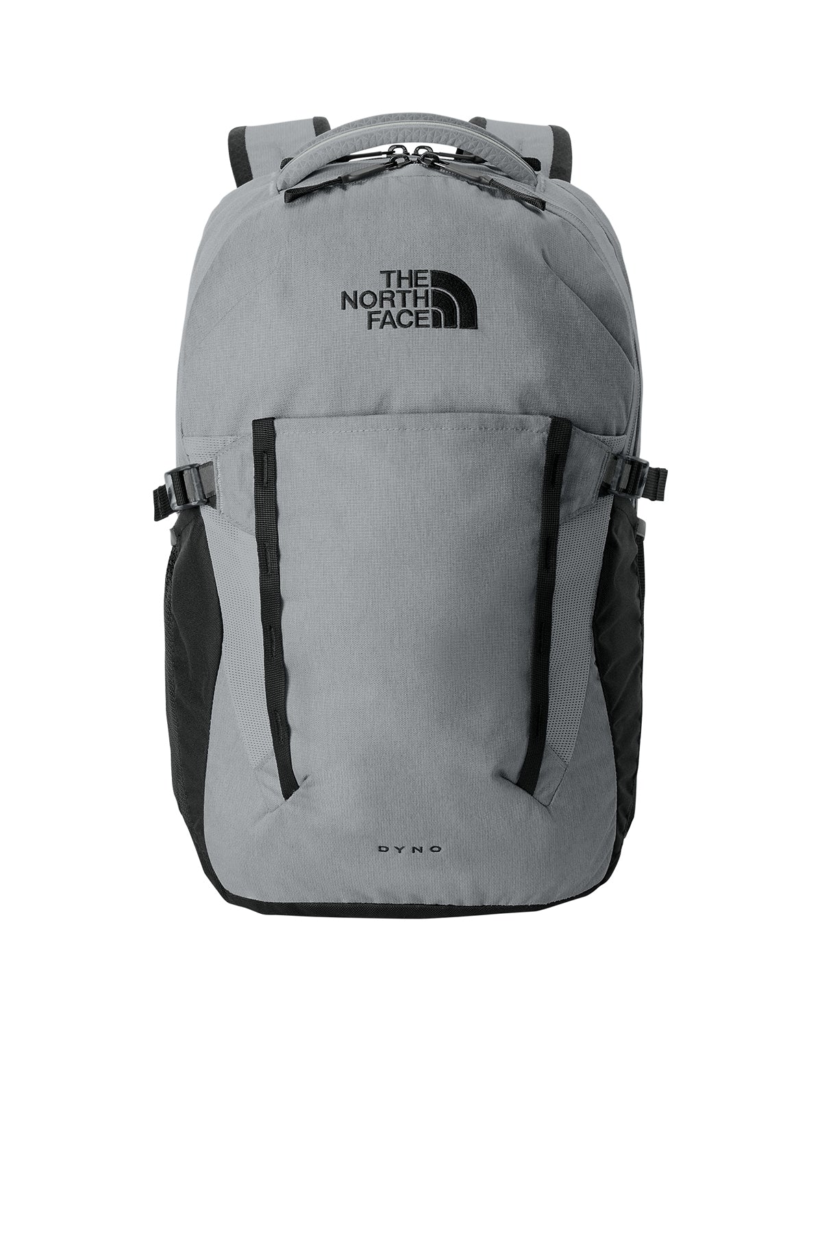 The North Face Dyno Backpack in Mid Grey Dark Heather/ TNF Black, style NF0A52S7