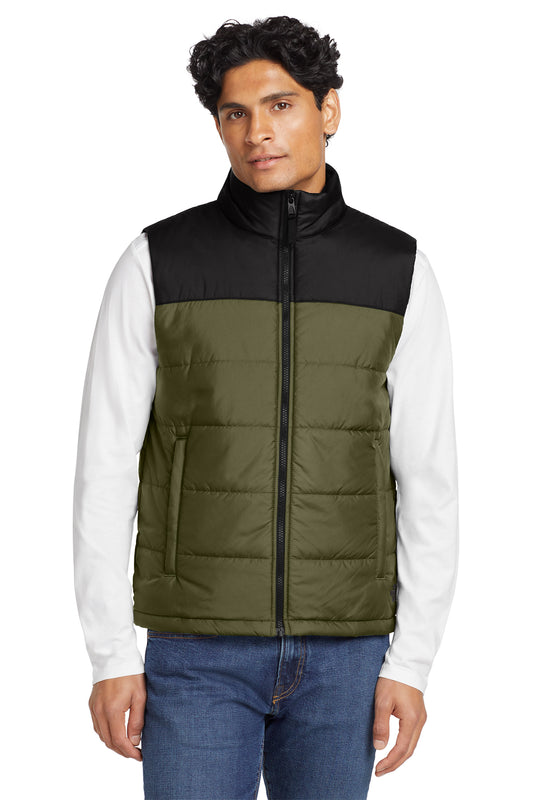 The North Face Everyday Insulated Vest in Burnt Olive Green, style NF0A529A