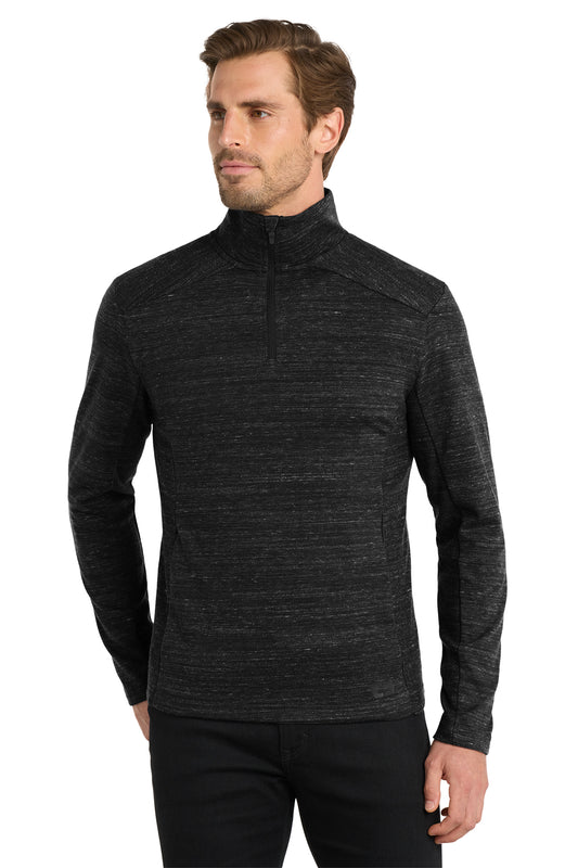 OGIO Flux 1/4-Zip in Blacktop Heather, style OG823