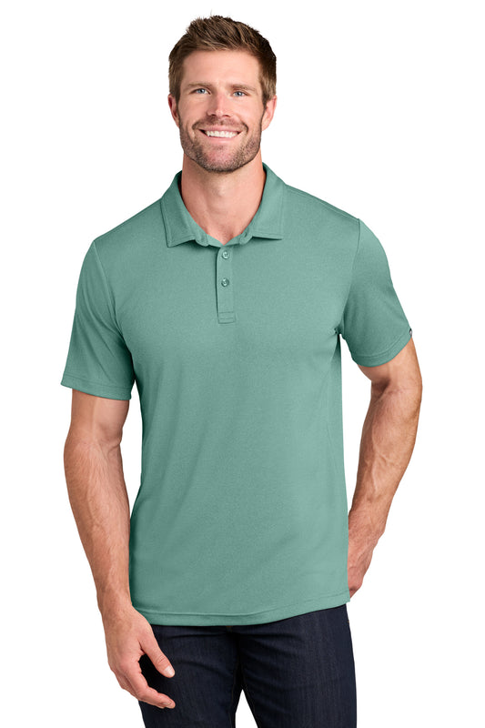 TravisMathew Coto Performance Polo in Beryl Green Heather, style TM1MU410