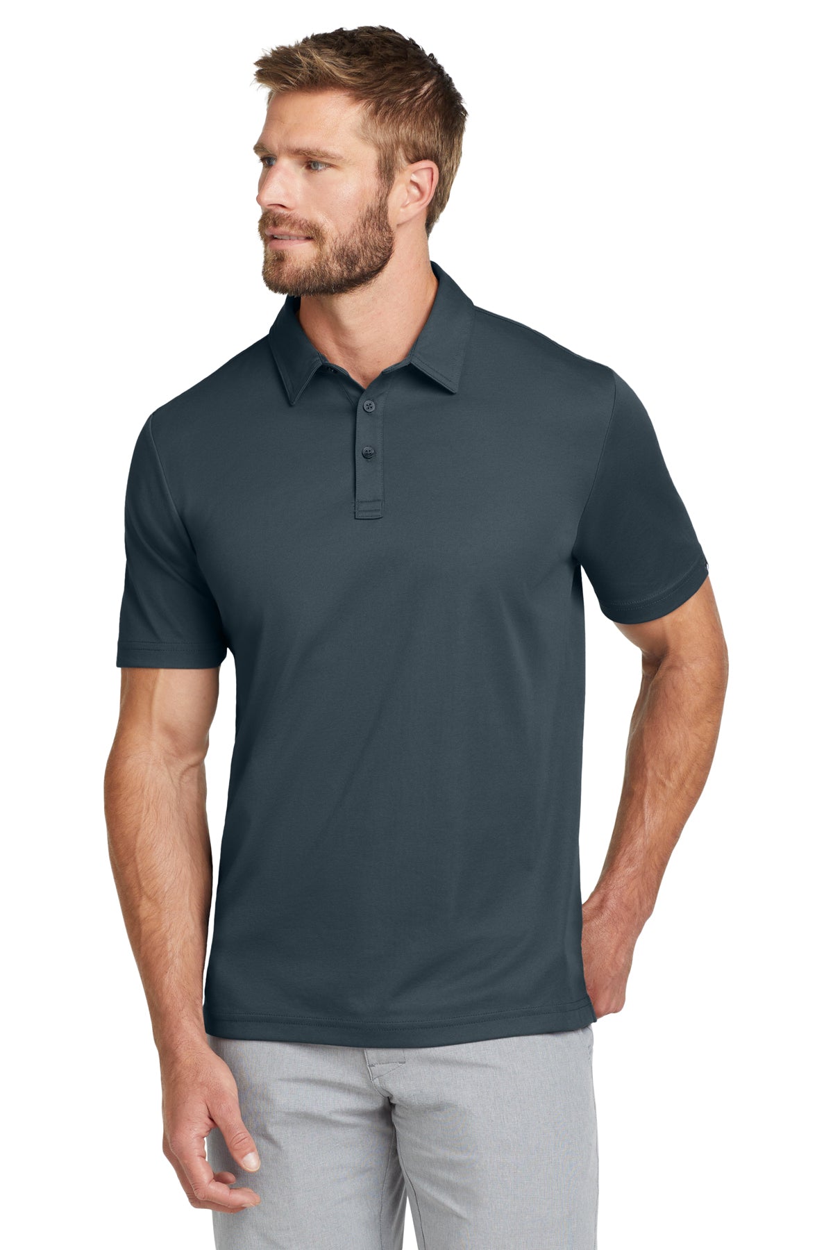 TravisMathew Oceanside Solid Polo in Blue Nights, style TM1MU411