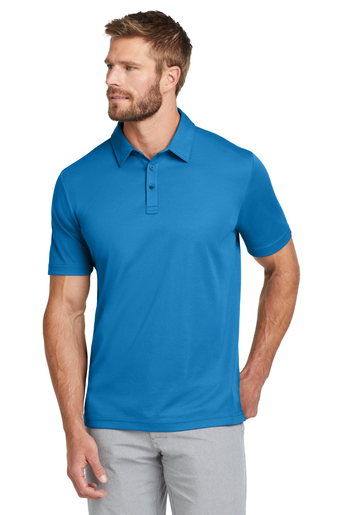 TravisMathew Oceanside Solid Polo in Classic Blue, style TM1MU411