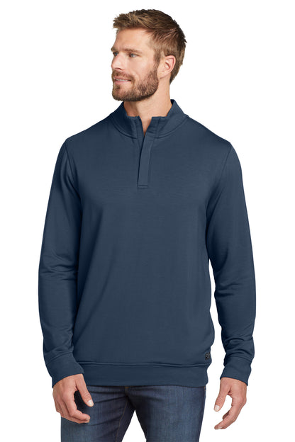 TravisMathew Newport 1/4-Zip Fleece in Blue Nights, style TM1MU419