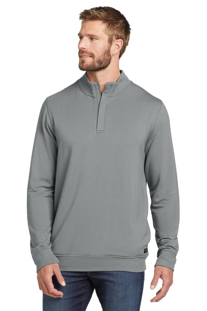 TravisMathew Newport 1/4-Zip Fleece in Quiet Shade Grey, style TM1MU419