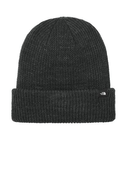 The North Face Truckstop Beanie in TNF Black Heather, style NF0A5FXY