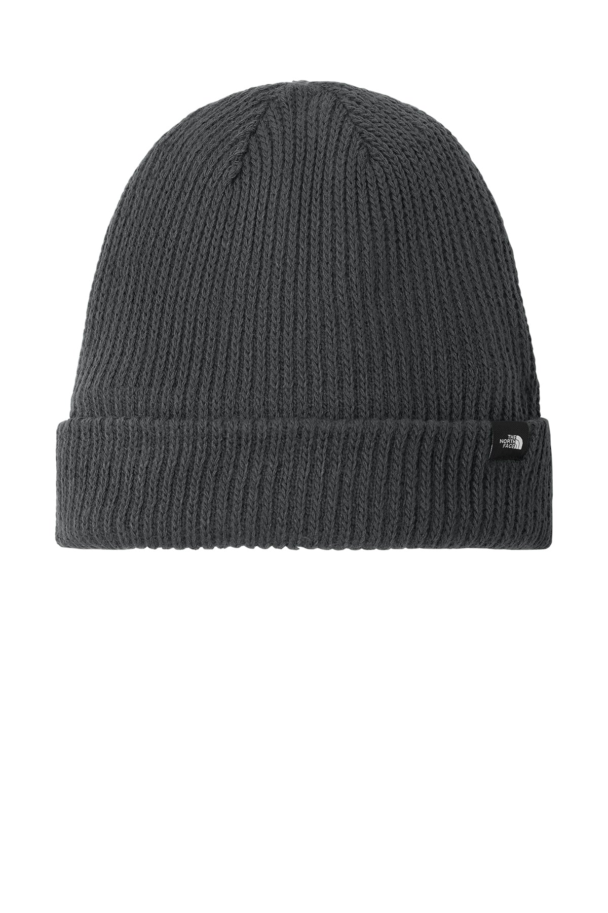 The North Face Circular Rib Beanie in Asphalt Grey, style NF0A7RGH