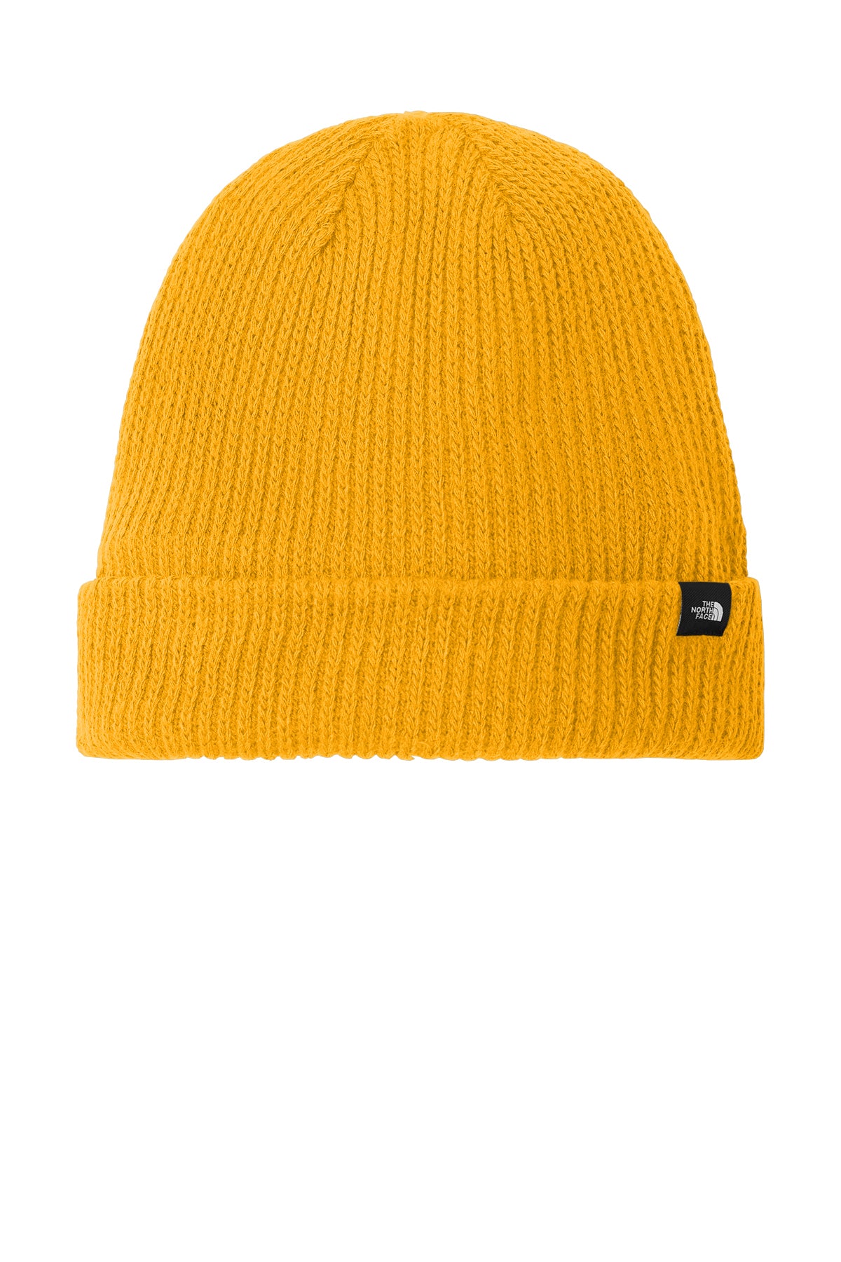 The North Face Circular Rib Beanie in TNF Yellow, style NF0A7RGH