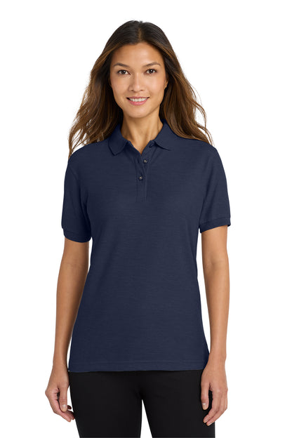 Port Authority Women's Silk Touch Polo in navy