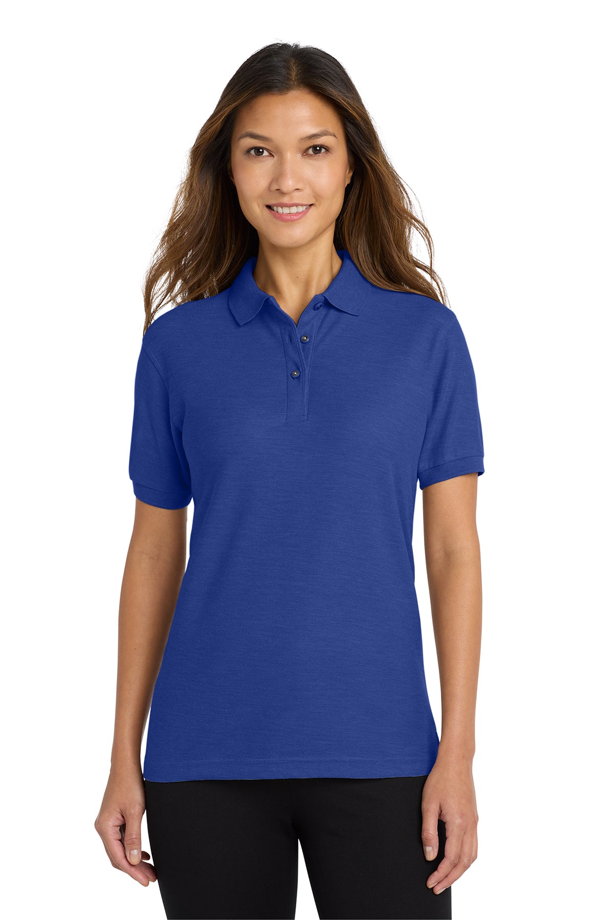 Port Authority Women's Silk Touch Polo in royal