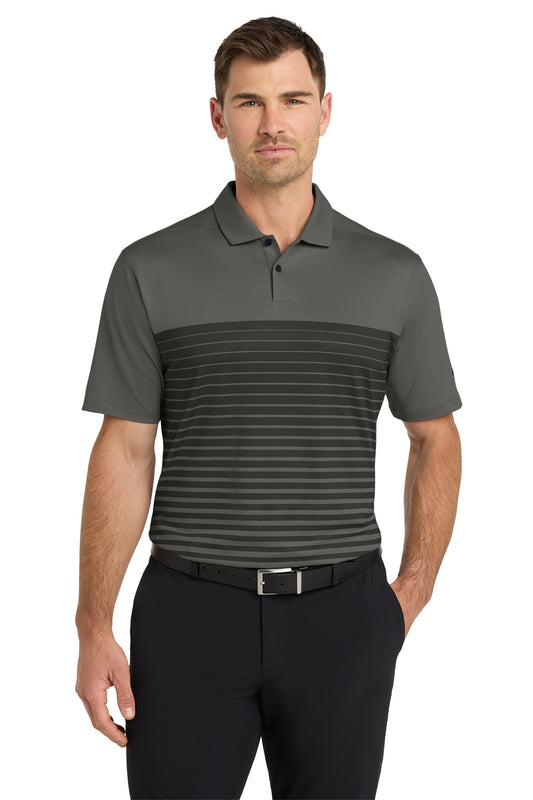 Nike Dri-FIT Vapor Block Polo in Anthracite, style NKDC2114