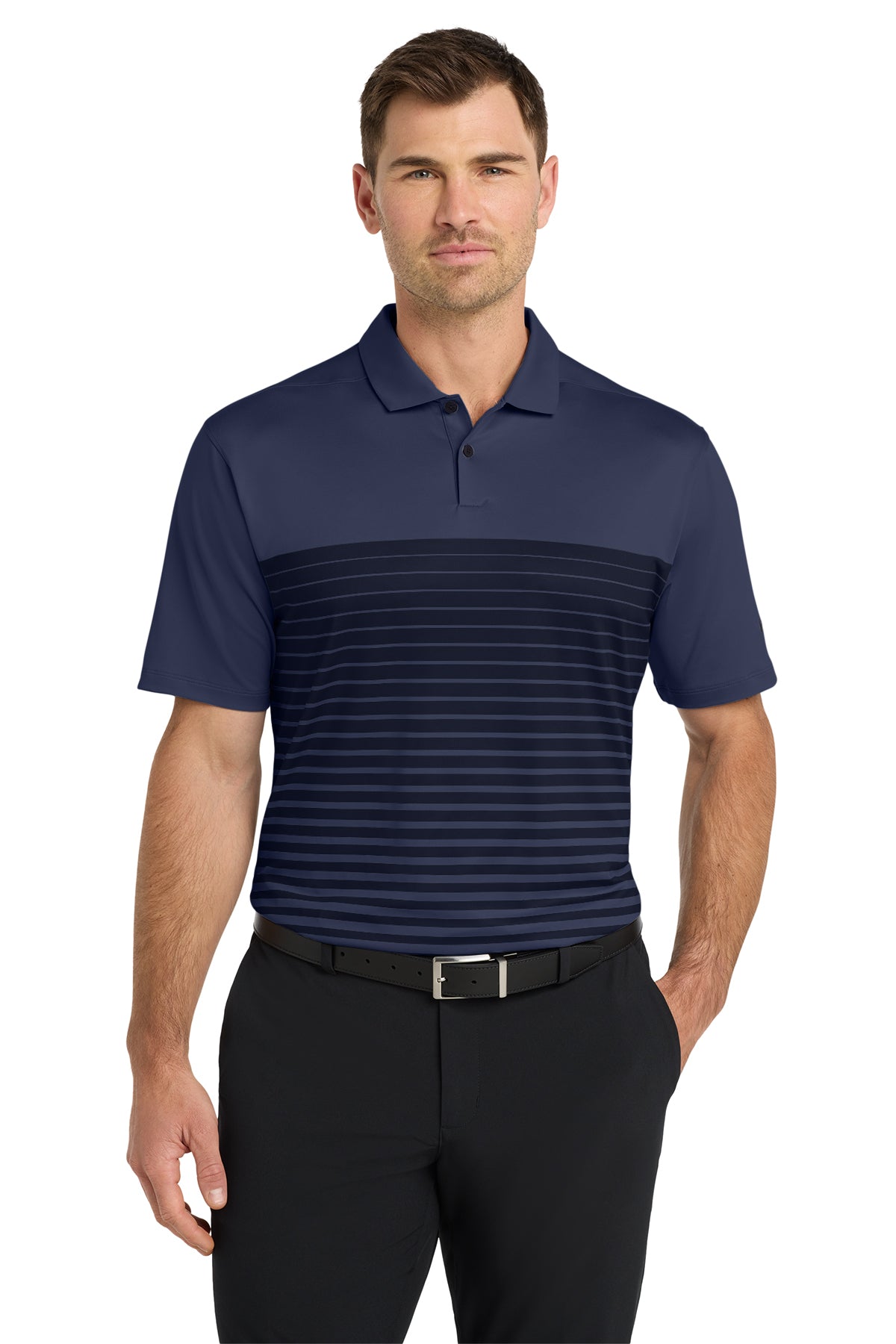 Nike Dri-FIT Vapor Block Polo in Midnight Navy, style NKDC2114