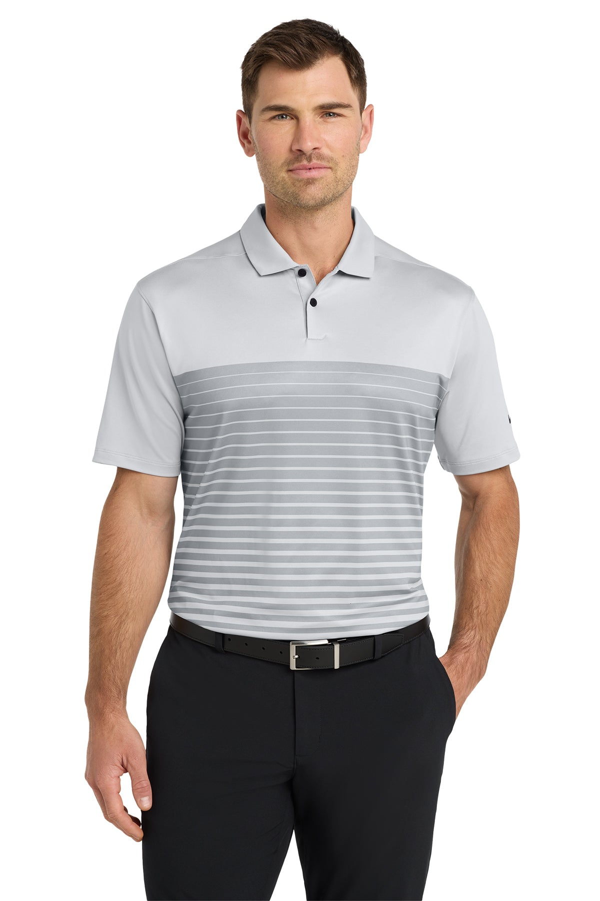 Nike Dri-FIT Vapor Block Polo in Wolf Grey, style NKDC2114