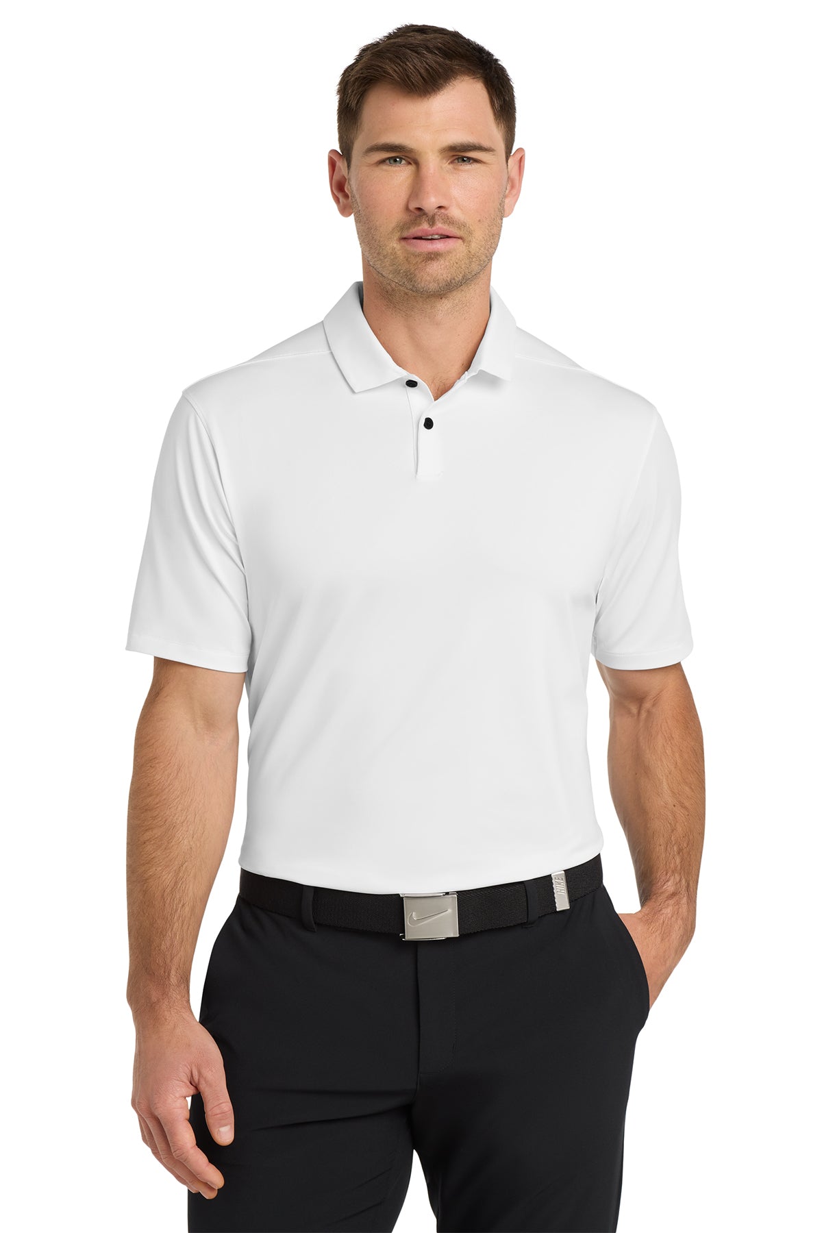 Nike Dri-FIT Vapor Polo in White, style NKDC2108