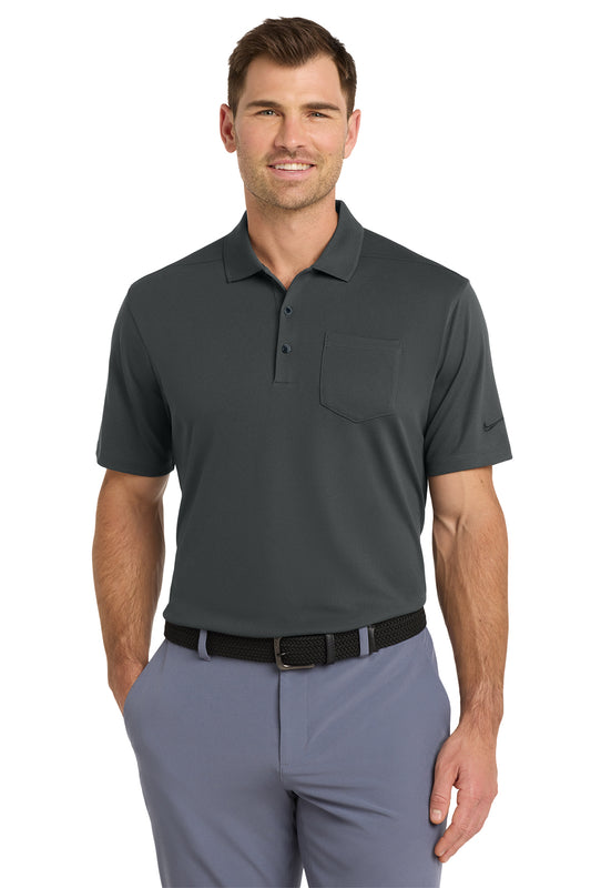 Nike Dri-FIT Micro Pique 2.0 Pocket Polo in Anthracite, style NKDC2103