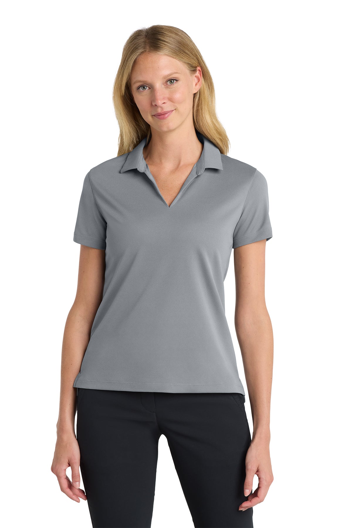 Nike Women's Dri-FIT Micro Pique 2.0 Polo in Cool Grey, style NKDC1991