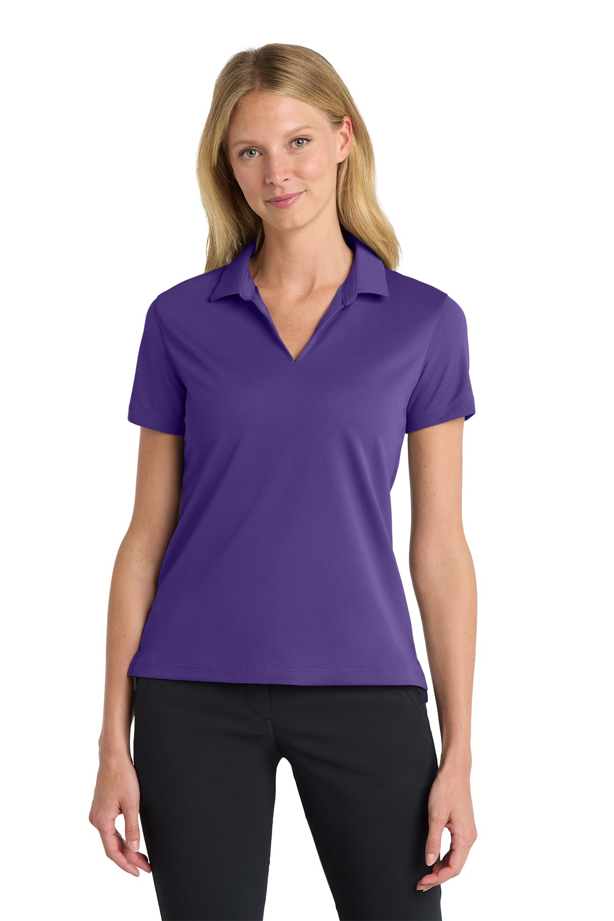 Nike Women's Dri-FIT Micro Pique 2.0 Polo in Court Purple, style NKDC1991