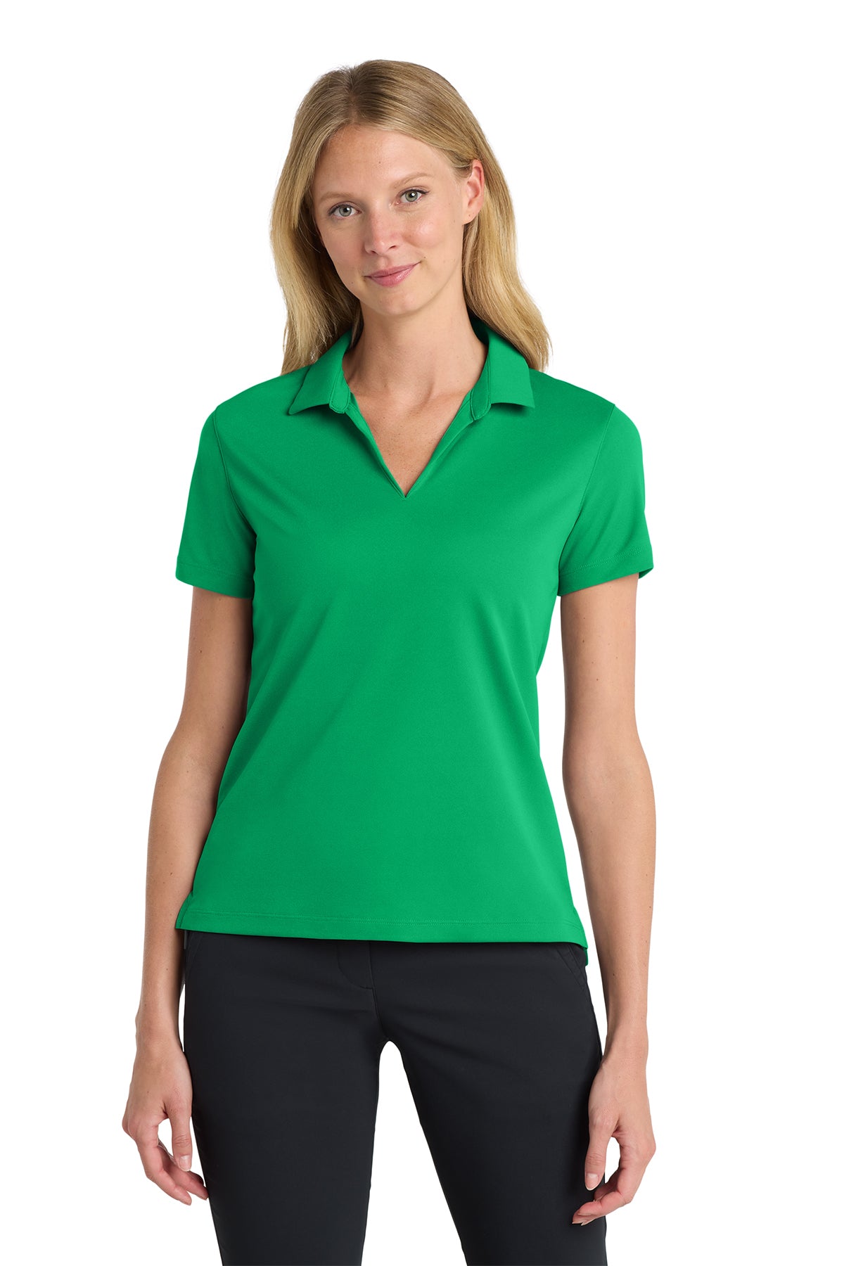 Nike Women's Dri-FIT Micro Pique 2.0 Polo in Lucid Green, style NKDC1991