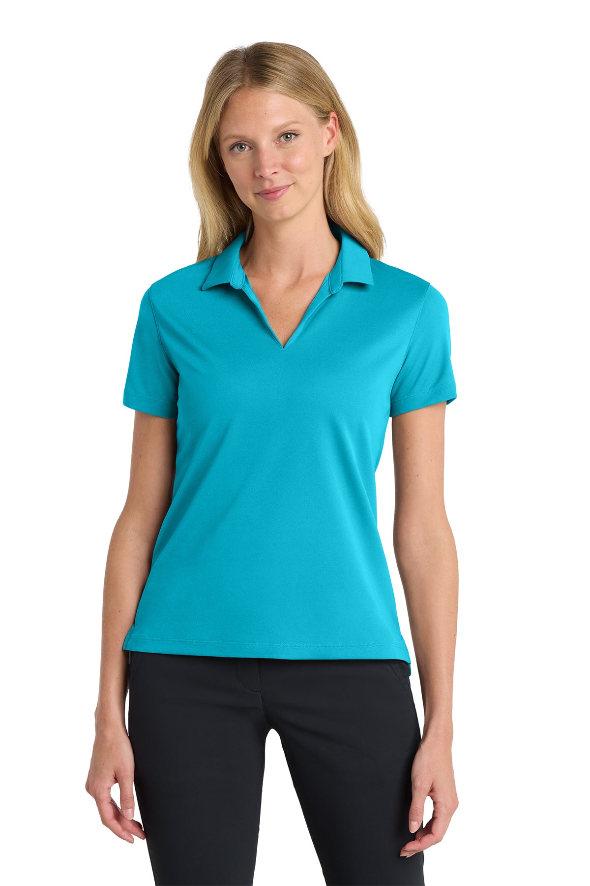Nike Women's Dri-FIT Micro Pique 2.0 Polo in Tidal Blue, style NKDC1991