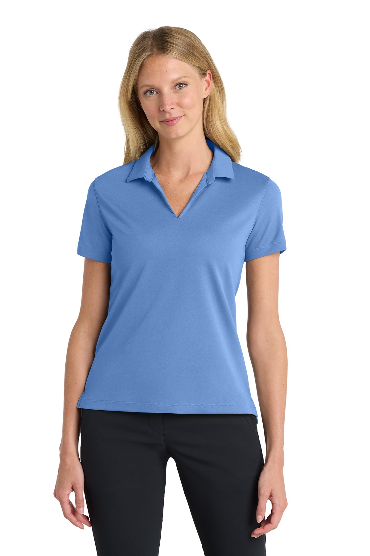 Nike Women's Dri-FIT Micro Pique 2.0 Polo in Valor Blue, style NKDC1991